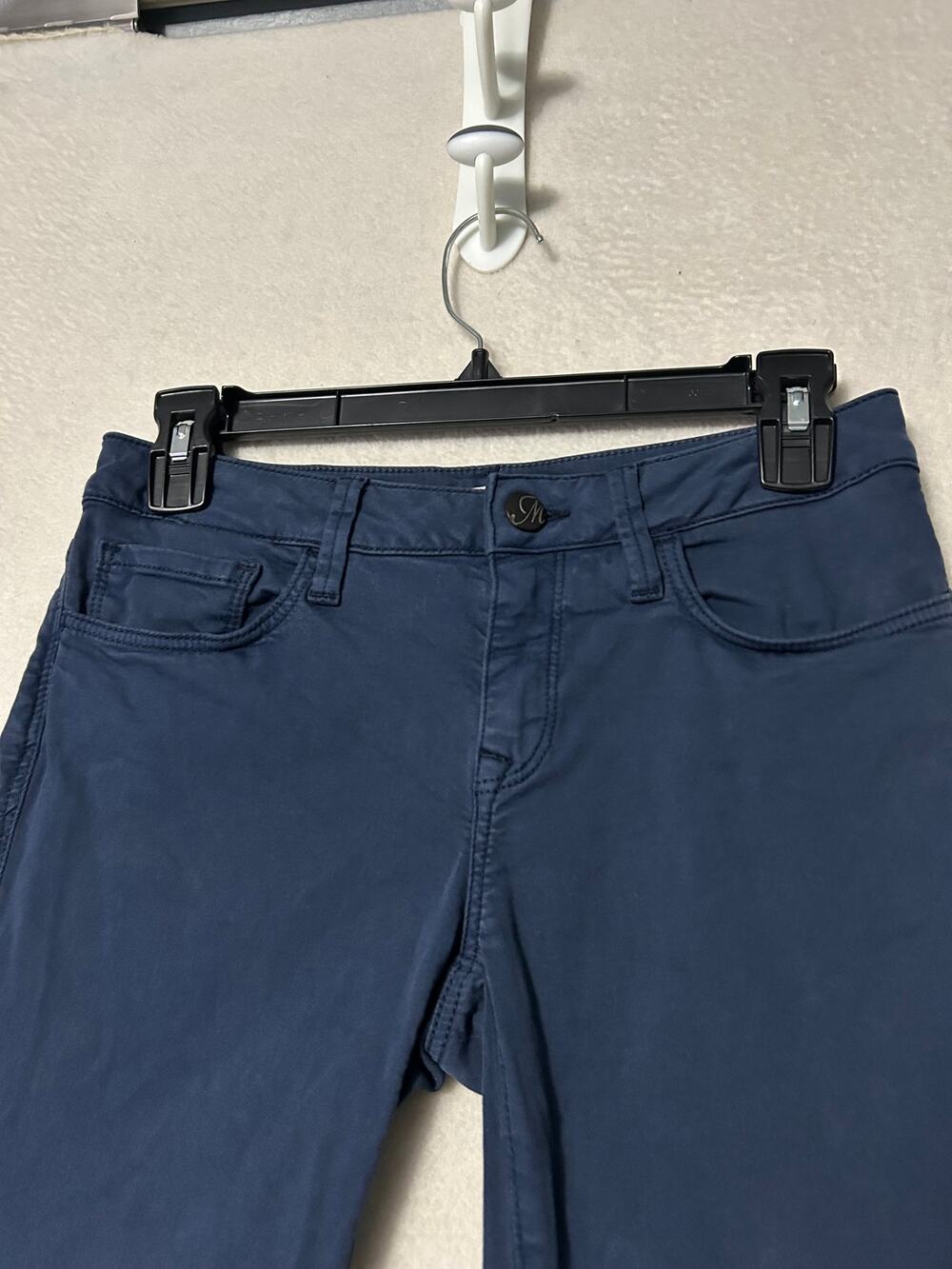 Maui Jeans Co Adriana Women's 26 Mid Rise Super Skinny Ankle Navy